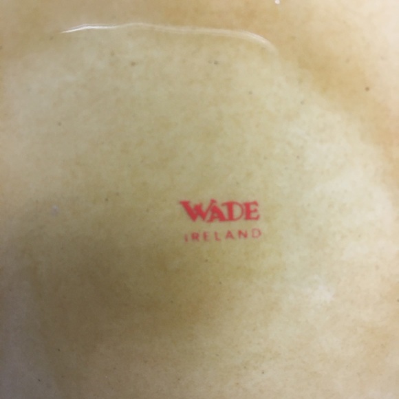 Wade Ireland Big Ben Tankard Mug Gloss Tan Silver Rimmed Leaf Handle London 1980 - Picture 3 of 12